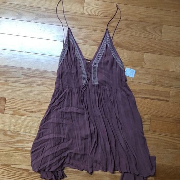 NWT Intimately Free People Mauve Slip Women’s size M - Picture 2 of 9